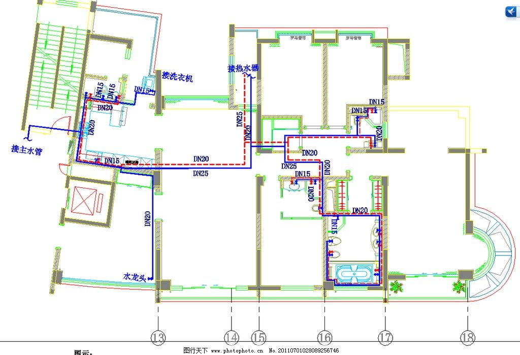 图片儿童走管平面图功能_建筑设计_环境设计水管家具设计冷热图片