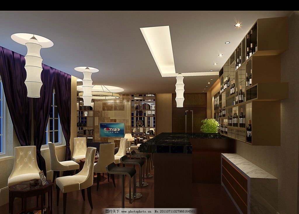 酒吧效果图 酒吧 餐厅 餐厅效果图 饭店 吧台 橱柜 酒柜 灯具设计 吊灯 现代吊灯 窗帘 软装设计 家具设计 欧式椅子 欧式家具 咖啡厅 咖啡馆 迪欧咖啡 酒店设计 五星级酒店 植物 盆景 巴凳 室内设计 环境设计 设计 72DPI JPG