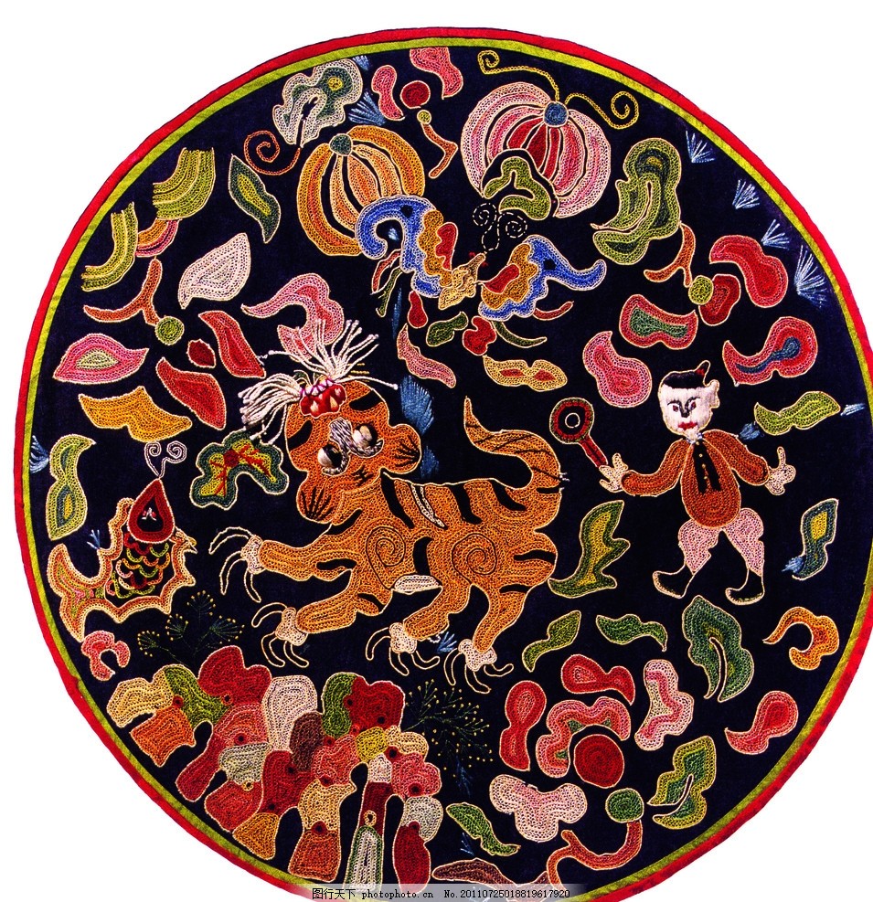 可爱老虎 刺绣老虎图 彩色云纹 刺绣儿童 吉祥动物 中国风 云纹 海浪 锦绣图案 传统元素 古代元素 中国古文化 中国传统素材 中国艺术 中国古代艺术 纺织品 锦绣图纹 刺绣艺术 吉祥图案 中国传统文化元素 传统文化 文化艺术 设计 300DPI JPG