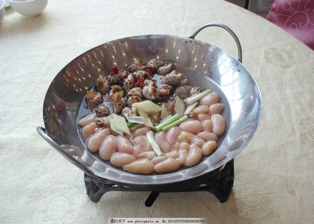 鸡子煮花螺图片