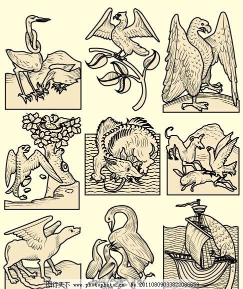 野兽黑白剪贴画 野兽黑白剪贴画