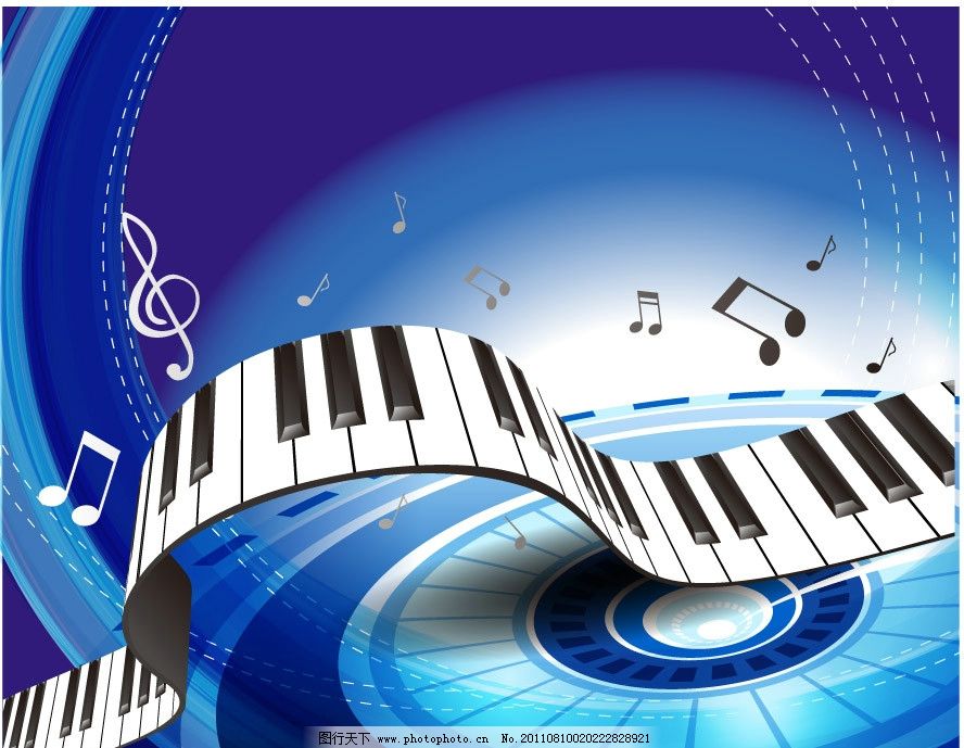 唯美音符背景图片