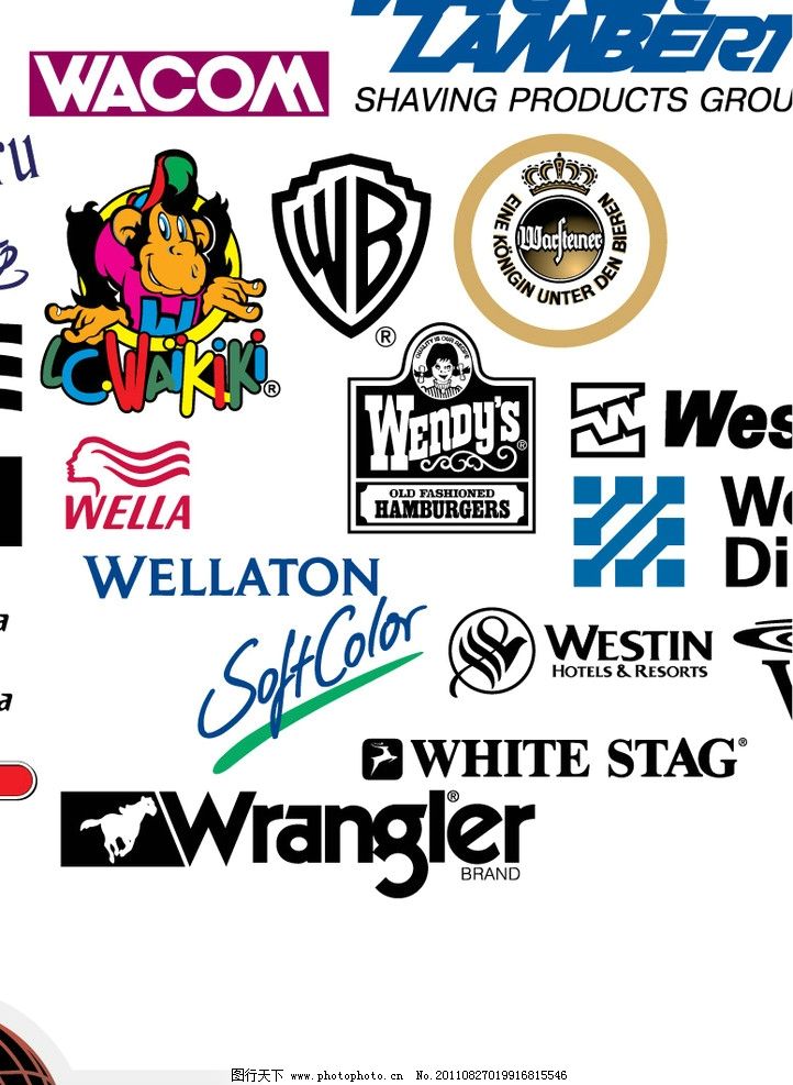 w开头的英文标志设计图片