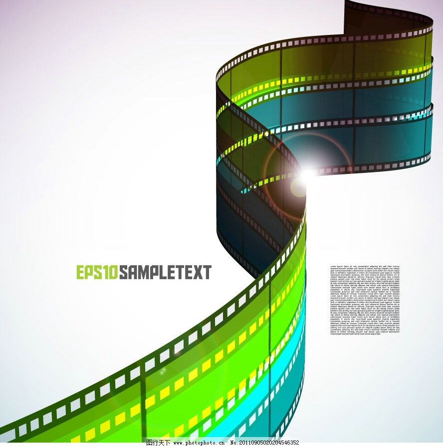 动感电影胶卷影带图片,胶片 磁带 线条 曲线 时