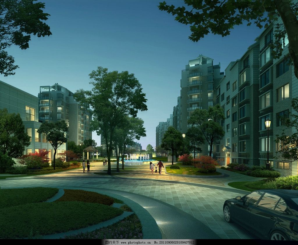高档小区夜景效果图 建筑效果图 鸟瞰效果图 公共建筑 城市建筑 建筑外观 建筑外立面 PSD文件 车流 行人 公路 建筑群 景观效果图 景观设计 3D效果图 城市景观 景观设计效果图 商业建筑 景观分层文件 建筑物 设计原文件 高楼 室外模型 3D设计源文件 PSD PSD效果图文件 PSD分层素材 源文件 72DPI 环境设计