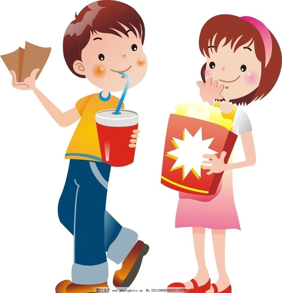 拿电影票看电影小女孩小两个女生小孩子快男孩怎么办胖太图片
