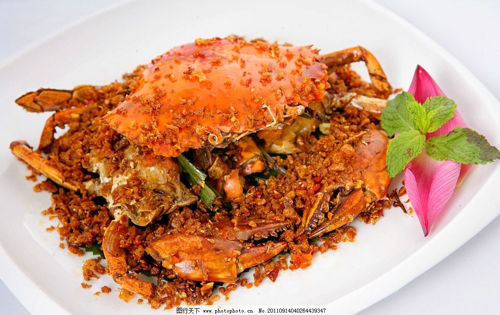 避风塘炒蟹图片