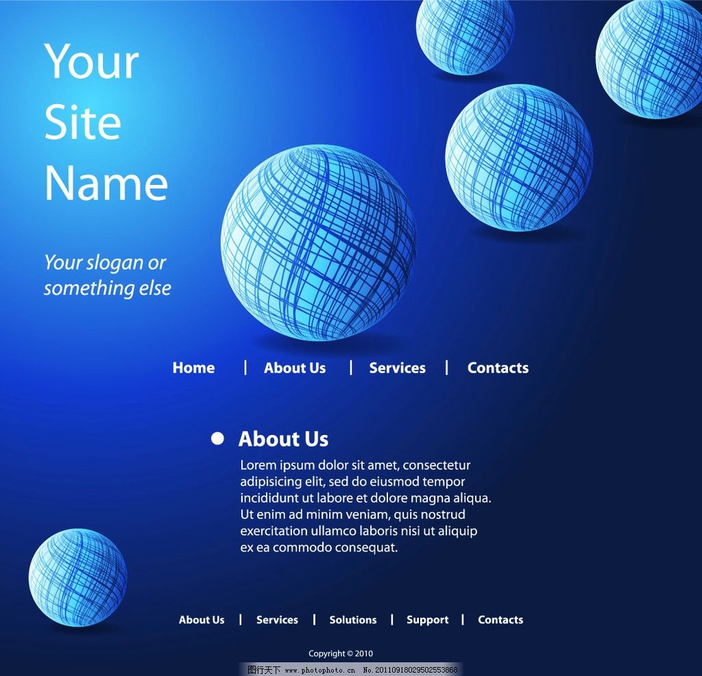 精美网站设计模板图片,网页设计 网页美工 网页