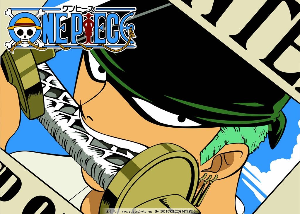 索隆 海贼王 通缉令 日本超人气动漫 人物 壁纸 AI矢量文件 佐罗 ONE PIECE 卡通 动漫 动漫人物 卡通人物 悬赏令 刀 嘴巴 耳朵 头巾 饰品 头饰 三刀流 绿帽子 其他人物 矢量人物 矢量 AI
