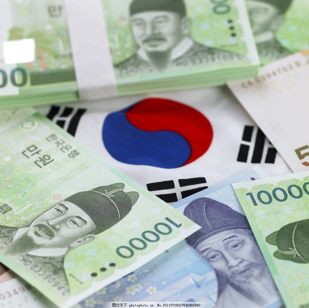 韩币图片_金融货币_金融科技-图行天下素材网