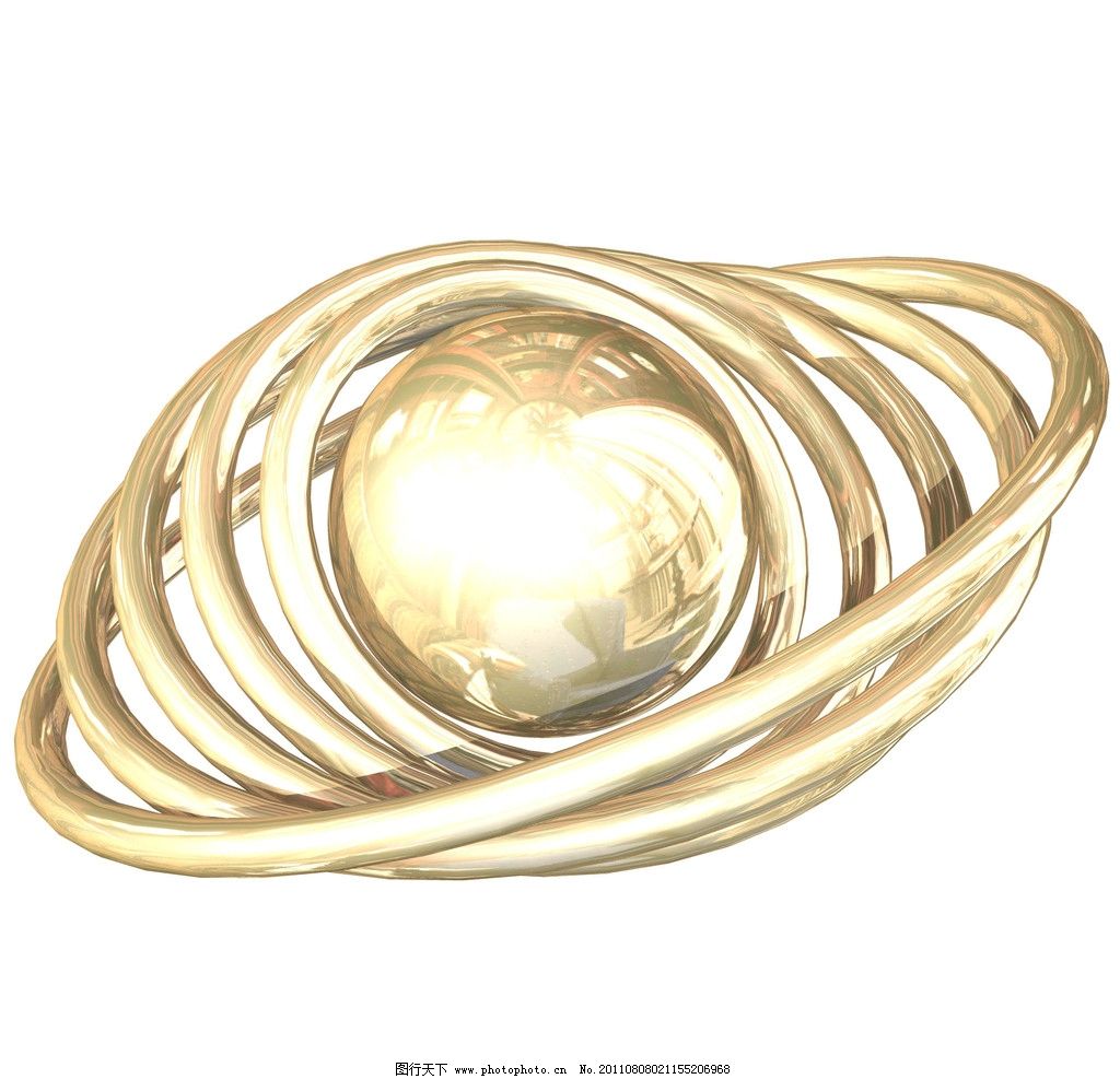 金属环,金黄色,环形,金属球,财富,3D设计,设计,350DPI,JPG